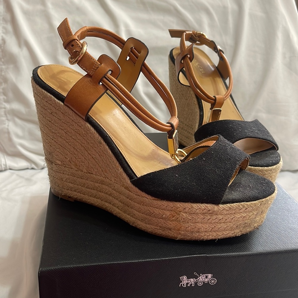 Coach espadrille wedges
